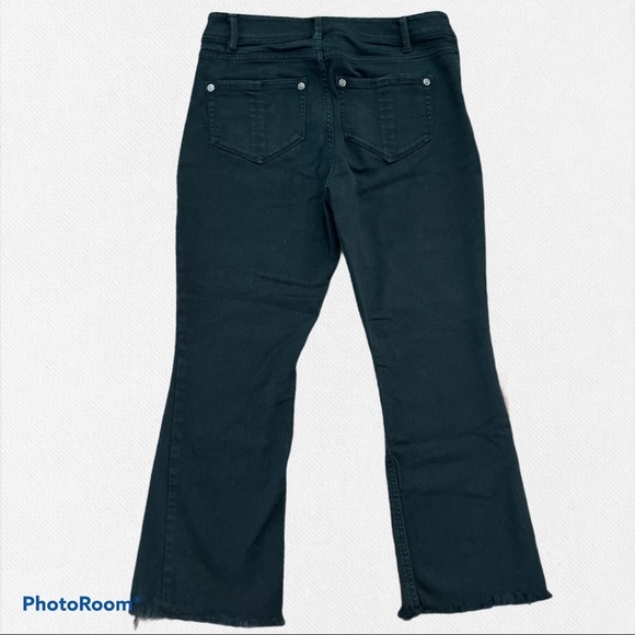 J.Jill kick flare black denim raw hem - Picture 3 of 4